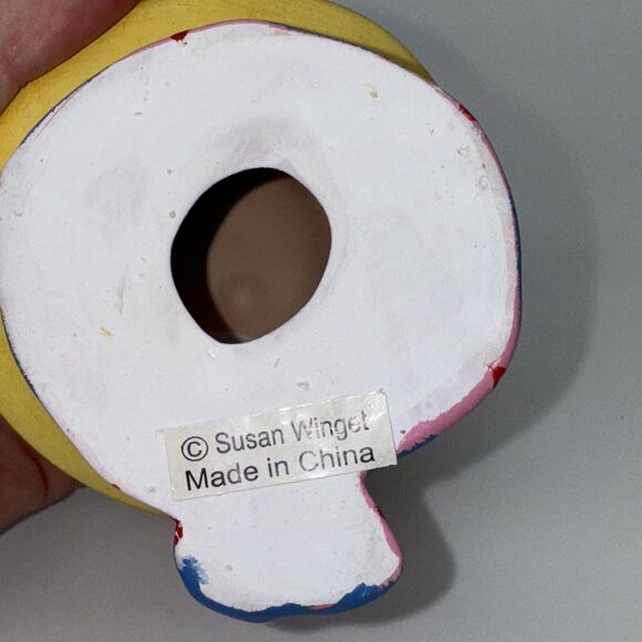 2 Piece Susan Winget Christmas Beach Ceramic Snowman Candle Holders CHRISTMAS - Picture 7 of 15